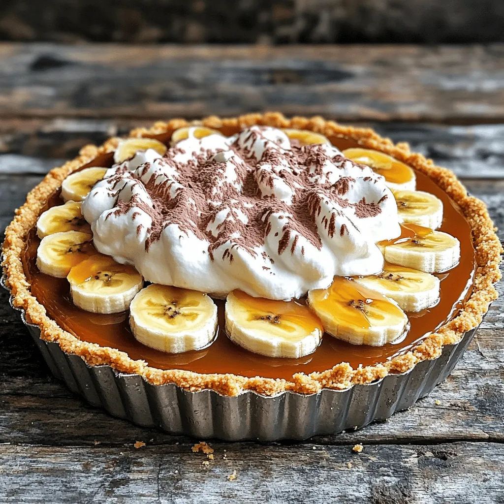 To make an Easy Banoffee Pie, you need simple and tasty ingredients. Here’s what you will need: