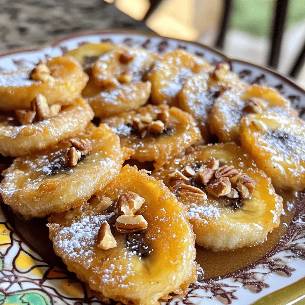 The right ingredients make all the difference in your fried banana treat. Here’s what you need: