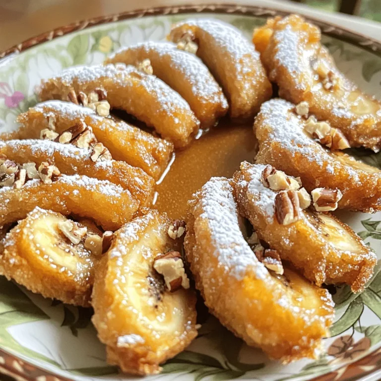 The right ingredients make all the difference in your fried banana treat. Here’s what you need: