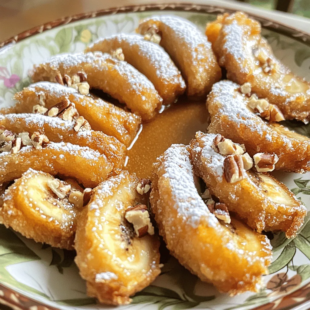 The right ingredients make all the difference in your fried banana treat. Here’s what you need: