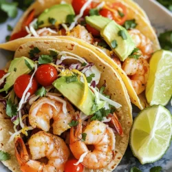 Zesty Lemon Garlic Shrimp Tacos Flavorful Delight