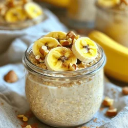 Peanut Butter Banana Overnight Oats Energizing Breakfast