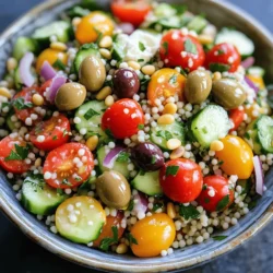 Mediterranean Couscous Salad Fresh and Flavorful Dish
