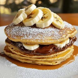 To make Nutella stuffed pancakes, you need simple ingredients. Each one plays a key role in creating this tasty treat. Here’s what you need: - 1 cup all-purpose flour - 2 tablespoons granulated sugar - 1 teaspoon baking powder - 1/2 teaspoon baking soda - 1/4 teaspoon salt - 1 cup buttermilk (or regular milk) - 1 large egg, at room temperature - 2 tablespoons unsalted butter, melted, plus extra for cooking - 1/2 cup Nutella (plus additional for drizzling) - Butter or oil for the skillet These ingredients come together to create fluffy pancakes with a gooey Nutella center. Remember to use fresh ingredients for the best taste. The combination of flour and leavening agents makes the pancakes rise well. Buttermilk adds a nice tang, while the melted butter gives richness. Nutella is the star here, adding a sweet and creamy touch. You can drizzle more on top for extra indulgence. If you want to explore a twist, feel free to mix in some vanilla or chocolate chips. For the full recipe, check the section above. This way, you can create delicious Nutella stuffed pancakes right at home. Enjoy the process and the tasty results! In a large bowl, whisk together the following dry ingredients: - 1 cup all-purpose flour - 2 tablespoons granulated sugar - 1 teaspoon baking powder - 1/2 teaspoon baking soda - 1/4 teaspoon salt Mix these well to ensure all the leavening agents blend evenly. This step helps the pancakes rise and become fluffy. In another bowl, combine these wet ingredients: - 1 cup buttermilk (or regular milk) - 1 large egg, at room temperature - 2 tablespoons unsalted butter, melted Whisk until smooth. It's key to ensure the melted butter isn’t too hot. If it is, it can cook the egg, and we want a smooth blend here. Heat a non-stick skillet over medium heat. Add a small pat of butter or a splash of oil to the skillet. For each pancake, pour about 1/4 cup of batter onto the hot skillet. Watch for bubbles forming, which should take about 2-3 minutes. As bubbles appear, add about 1 tablespoon of Nutella right in the center of the pancake. Quickly pour another 1/4 cup of batter over the Nutella. Carefully flip the pancake using a spatula and cook for another 2-3 minutes. The pancake should turn golden brown and be fully cooked. Repeat this process with the remaining batter, adding more butter or oil as needed to prevent sticking. Now you have Nutella stuffed pancakes ready to enjoy! For the full recipe, check below. To make fluffy pancakes, avoid overmixing the batter. Mix until just combined; some lumps are okay. This keeps your pancakes light and airy. For cooking, set your skillet to medium heat. This allows the pancakes to cook evenly without burning. A sprinkle of powdered sugar makes your pancakes look great. It adds sweetness without being too much. For a fun twist, drizzle extra Nutella on top. You can also add fresh fruits to brighten your dish. Slices of banana or berries pair well with Nutella. Use a good non-stick skillet for the best results. This helps prevent sticking and makes flipping easy. If you don’t have one, you can use a regular pan with butter or oil. This will also help your pancakes brown nicely. {{image_4}} You can make Nutella stuffed pancakes even better by adding a few simple ingredients. Try mixing in 1 teaspoon of vanilla extract for a lovely aroma. It adds a warm and sweet flavor that pairs well with Nutella. You can also toss in 1/4 cup of chocolate chips for extra chocolatey goodness. The more chocolate, the better, right? If you want to change things up, there are many fillings to explore. Consider using peanut butter or almond butter instead of Nutella for a nutty twist. You can also try fruit preserves like strawberry or raspberry. These fruity fillings add a bright taste that balances well with the pancakes. For those who need gluten-free options, you can swap out regular flour for almond flour or coconut flour. These flours work nicely and keep the pancakes light. If you’re dairy-free, just replace buttermilk with almond milk or oat milk. These alternatives still give the pancakes a rich taste without the dairy. Experimenting with these variations can make your Nutella stuffed pancakes even more fun and delicious. You can enjoy them in many ways! To store leftover pancakes, let them cool completely on a wire rack. This helps prevent sogginess. Place the cooled pancakes in an airtight container. You can stack them with parchment paper between each to avoid sticking. Store the container in the fridge for up to three days. If you want to keep them longer, freeze the pancakes. Wrap each pancake in plastic wrap, then place them in a freezer bag. They can last up to two months in the freezer. To reheat pancakes, the best method is the microwave. Place a pancake on a microwave-safe plate and cover it with a damp paper towel. Heat on medium for 20-30 seconds. This keeps them soft. You can also reheat in a skillet. Preheat the skillet over low heat. Add a small amount of butter, then place the pancake on it. Heat for about 1 minute on each side. This method helps to retain the pancake's texture and warmth. Enjoy your Nutella stuffed pancakes just like they were freshly made! You can make your Nutella stuffed pancakes even more fun with toppings! Here are some great ideas: - Sliced bananas: They add a fresh taste and pair well with Nutella. - Fresh strawberries: Their sweetness balances the rich chocolate. - Whipped cream: A dollop of cream makes everything feel special. - Powdered sugar: A light dusting looks pretty and adds sweetness. - Chopped nuts: Walnuts or hazelnuts give a nice crunch and flavor. Yes, you can prepare the pancake batter ahead of time! Here are some tips: - Mix the dry and wet ingredients separately. Keep them in the fridge until you're ready to cook. - Combine them just before cooking. This ensures the pancakes rise nicely. - Use it within 24 hours for the best texture. After that, the batter may lose its fluffiness. To keep the Nutella inside the pancake, use these simple techniques: - Add Nutella in the center: Don’t spread it; just drop it in the middle. - Cover it with more batter quickly: This seals it in well. - Cook on medium heat: Cooking too fast can cause the pancake to burst. - Flip gently: Use a spatula to avoid breaking the pancake apart. These tips will help you enjoy perfectly stuffed pancakes every time! For the full recipe, check out the section above. You now know how to make delicious Nutella-stuffed pancakes. We covered ingredients, step-by-step cooking, and helpful tips. I shared ideas for variations and storing leftovers. You can change flavors and make these pancakes fit your diet. Remember, cooking is fun, so feel free to experiment. Enjoy your tasty pancakes and share them with friends. Cooking together can be just as fun as eating!