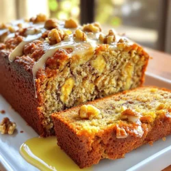To make classic banana bread, you need simple ingredients that blend well together. Here’s what you’ll need: - 3 ripe bananas, thoroughly mashed - 1/3 cup coconut oil, melted and slightly cooled - 1/2 cup packed brown sugar - 1 large egg, beaten well - 1 teaspoon pure vanilla extract - 1 teaspoon baking soda - Pinch of fine sea salt - 1 1/2 cups all-purpose flour - 1/2 cup walnuts or pecans, chopped coarse - 1/4 teaspoon ground cinnamon (optional for warmth) These ingredients create a soft, moist bread that everyone loves. The ripe bananas add natural sweetness and flavor. Coconut oil keeps the bread rich and tender. Brown sugar enhances the taste while adding a nice color. Feel free to add or swap ingredients, like using a different nut or leaving them out if you prefer. You can check the Full Recipe for detailed steps. Enjoy the process and have fun baking! - Preheat your oven to 350°F (175°C). This is key for even baking. - Prepare a 9x5 inch loaf pan by greasing it lightly with oil. You can also use parchment paper for easy removal. - In a large bowl, combine the well-mashed bananas with the melted coconut oil. Stir until smooth. - Add the packed brown sugar to the banana mix. Stir well to blend it in. - Next, add the beaten egg and vanilla extract. Mix until everything is combined. - Sprinkle the baking soda and salt into the mixture. Be sure to mix it evenly. - Gradually sift in the all-purpose flour, folding it gently. Be careful not to overmix; a few lumps are okay. - Fold in the chopped walnuts or pecans for crunch. You can also add ground cinnamon for warmth. - Carefully pour the batter into your prepared loaf pan. Smooth the top with a spatula for even baking. For the complete recipe, check out the [Full Recipe]. To make banana bread with the right texture, avoid overmixing. When you mix too much, the bread becomes tough. Mix just until everything is combined. You want some lumps in the batter for the best result. Ripe bananas are key. The darker the banana, the sweeter and softer it becomes. They add moisture and flavor that make your bread delicious. Aim for bananas with lots of brown spots. Knowing when the bread is done can be tricky. Stick a toothpick in the center. If it comes out clean or with a few moist crumbs, it’s ready. If you see wet batter, give it more time. To cool your bread, use a wire rack. This method lets air flow around it. Avoid cooling it in the pan for too long. Otherwise, the bottom can become soggy. When serving, slice the banana bread slightly warm. A pat of butter on top adds richness. You can also toast the slices for extra flavor. For garnish, sprinkle some chopped nuts on top. This not only looks nice but also adds a nice crunch. For the full recipe, check the link provided. {{image_4}} You can easily make a nut-free banana bread. Just replace nuts with seeds. Sunflower seeds or pumpkin seeds work great. They add crunch and flavor without the nuts. This swap keeps the bread safe for those with nut allergies. Plus, it’s still tasty! Want to jazz up your banana bread? Adding chocolate chips is a fun idea. They melt and create gooey pockets of chocolate. You can also try different spices. A touch of nutmeg or cardamom can change the flavor. These spices add warmth and depth. Experiment and find your favorite mix! If you need a gluten-free option, use almond flour or oat flour. These flours make the bread light and fluffy. You can also mix gluten-free all-purpose flour with xanthan gum. This helps mimic the texture of regular flour. Just swap the all-purpose flour in the Full Recipe. Enjoy your gluten-free treat! To keep your banana bread fresh, I suggest wrapping it in plastic wrap. Store it at room temperature. This will keep the bread soft for about three days. If you want to keep it longer, place it in an airtight container. This helps prevent it from drying out. If you want to save banana bread for later, freezing is great. First, let it cool completely. Then, wrap the loaf tightly in plastic wrap. For extra protection, place it in a freezer bag. This way, it can last up to three months. When you're ready to eat it, just thaw it in the fridge overnight. To enjoy leftover banana bread, slice it first. You can reheat slices in the microwave for about 10 to 15 seconds. For a crispy crust, toast the slices in a toaster or oven. This warms them up and adds a nice crunch. Serve with butter or your favorite spread for a tasty snack. For the full recipe, check out the deliciously nutty banana bread details above. To make banana bread moist, use ripe bananas. They add natural sweetness and moisture. Use the right amount of coconut oil, about 1/3 cup. This helps keep the bread soft. Avoid overbaking; check at 50 minutes. If a toothpick comes out clean, it’s done. Yes, you can use frozen bananas! Thaw them overnight in the fridge. You can also microwave them for a few seconds. Once thawed, mash them well. They are just as tasty in banana bread. For a vegan option, use flaxseed meal or chia seeds. Mix 1 tablespoon of either with 3 tablespoons of water. Let it sit for a few minutes until it thickens. You can also use applesauce. A quarter cup works well to replace one egg. Banana bread lasts about 3 to 4 days at room temperature. Store it in an airtight container to keep it fresh. If you want it to last longer, freeze it. It stays good for about 2 to 3 months in the freezer. Yes, you can double the recipe easily! Just use double the ingredients listed in the Full Recipe. Use two loaf pans or one large pan. Adjust the baking time; it may need a bit longer to cook through. Check it with a toothpick to be sure! This blog post covered the key steps to make delicious banana bread. We discussed the needed ingredients, including ripe bananas and coconut oil. You learned the mixing and baking process, as well as tips for texture and presentation. Variations let you customize your bread, and storage advice keeps it fresh. With these insights, you can bake a tasty loaf that everyone will love. Enjoy your baking adventure!
