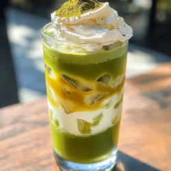 When making an iced matcha latte, choose the right ingredients. Here’s what you will need. - Matcha green tea powder: This is the star. It gives the drink its vibrant green color and rich flavor. - Milk options: You can use any milk you like. This includes dairy or plant-based options like almond or oat milk. - Sweeteners: Honey or maple syrup work well. Adjust the sweetness based on your taste. - Whipped coconut cream: This adds a creamy and fun touch to your drink. - Ice cubes: These keep your latte cold and refreshing. - Matcha powder for garnish: Sprinkle a little on top for extra flair and flavor. When you gather these ingredients, you will create a bright and tasty iced matcha latte. For the full recipe, check out the Full Recipe section. Enjoy your drink! 1. Start by sifting 2 teaspoons of matcha green tea powder into a small bowl. This helps remove clumps and gives a smooth latte. 2. Gradually mix in ½ cup of cold water. Use a matcha whisk or frother. Whisk in a zigzag motion until the matcha is dissolved and frothy. This takes about 1-2 minutes. 1. In another jar or glass, pour 1 cup of your chosen milk. Add 1 tablespoon of honey or maple syrup for sweetness. Stir well to combine. 2. Fill a tall glass with ice cubes. Pour the sweetened milk over the ice. This keeps your drink nice and cold. 3. Gently pour the whisked matcha on top of the milk. Aim for a layered effect. It looks great and tastes even better. 4. For an indulgent touch, add whipped coconut cream on top. If you like, sprinkle some matcha powder as a garnish. - Present your Chilled Zen Iced Matcha Latte in a tall glass. This enhances the look and shows off the layers. - Use a straw or spoon for serving. This allows guests to mix the flavors before sipping. The combination of sweet milk and rich matcha is delightful. For more detailed instructions, refer to the Full Recipe. To make your iced matcha latte taste great, start with the right sweetness. You can adjust the sweetness by adding more or less honey or maple syrup. I like to begin with one tablespoon and then taste it. If you want it sweeter, add a bit more. Choosing the best milk is key too. You can use dairy milk, almond milk, or oat milk. Each type gives a different flavor. I often choose oat milk for its creamy texture. It blends well with matcha and feels rich. Sifting your matcha green tea powder is very important. Sifting removes clumps and helps create a smooth drink. Always use a fine mesh strainer. This small step makes a big difference in your latte's texture. Next, whisking techniques matter. Use a matcha whisk or a frother. Whisk in a zigzag motion for about 1-2 minutes. This will help dissolve the matcha fully. You want it frothy and well mixed. Layering your latte makes it look stunning. Pour the sweetened milk first, then slowly add the whisked matcha on top. This creates a beautiful layered effect. It's fun to watch the colors blend. To add more flair, try garnishing with whipped coconut cream. It gives a nice touch and makes it feel special. You can also sprinkle a small amount of matcha powder on top. This adds a pop of color and style. Follow these tips for a perfect iced matcha latte. You’ll impress yourself and your guests. For the full recipe, check out the Chilled Zen Iced Matcha Latte. {{image_4}} You can easily add new flavors to your iced matcha latte. Two popular choices are vanilla and almond extract. Just a drop or two can change the whole drink. Chocolate or fruit syrups also work great. They add sweetness and a fun twist. Mix and match to find your favorite flavor. If you want a dairy-free version, try different plant-based milks. Options like almond, oat, or coconut milk are popular choices. Each brings its own taste to the drink. Nut or seed milks, like cashew or hemp, also make great substitutes. They offer unique flavors and textures. Want to boost your iced matcha latte? Adding protein powder is a simple option. It makes the drink more filling and nutritious. You can also mix in superfoods like chia or spirulina. These ingredients add healthy benefits without changing the taste much. They help you feel good while enjoying your drink. For a complete guide and recipe, check the Full Recipe. To store your iced matcha latte, use an airtight container. Place it in the fridge. It’s best to drink it within one day for fresh taste. If you want to keep it cool, add ice just before drinking. Avoid adding ice to the container. This prevents water from diluting the flavor. Best practices for keeping it fresh: - Store in an airtight container. - Keep in the fridge. - Drink within one day. - Add ice only when ready to serve. If you have extra matcha powder, store it in a cool, dry place. Keep it in a dark, airtight container. This way, it will stay fresh for a long time. Keeping milk fresh: - Store leftover milk in the fridge. - Use within a week for best taste. - Seal the container tightly to keep it fresh. By following these tips, you can enjoy your iced matcha latte even after the first glass! The best matcha for lattes is ceremonial grade. This type has a bright green color and a smooth flavor. It comes from young tea leaves. You can also find culinary grade matcha, which is good for baking or cooking. To find high-quality matcha, look for brands that provide clear sourcing. Check for vibrant color and fine texture. Freshness is key, so buy from trusted sellers. To make your iced matcha latte vegan, swap dairy for plant milk. Almond, oat, or coconut milk work well. These options add unique flavors and creaminess. For sweeteners, use maple syrup or agave nectar. These vegan options mix well and add sweetness without dairy. Adjust the amount to fit your taste. You can use a blender to make matcha, but there are pros and cons. A blender mixes well, but it might create bubbles. This can change the texture of your drink. If you choose to blend, start with cold water and matcha. Blend on low speed to avoid too many bubbles. This method is quick and easy, great for busy mornings. The iced matcha latte is a refreshing drink that combines vibrant matcha powder with your choice of milk and sweeteners. I shared key steps for preparation, serving, and storage, along with tips for flavor and presentation. You can customize your drink with fun variations and health boosts. Remember to enjoy experimenting with different ingredients. A homemade iced matcha latte can be simple, tasty, and rewarding. Grab your matcha, and start crafting your perfect drink today!