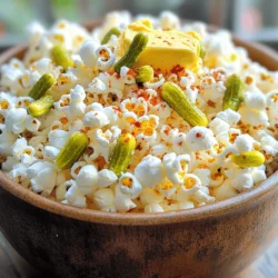 To make Sweet Heat Pickle Popcorn, you’ll need the following ingredients: - 1/2 cup popcorn kernels - 1/4 cup pickle juice - 2 tablespoons granulated sugar - 1 teaspoon smoked paprika - 1/2 teaspoon cayenne pepper (adjust to taste) - 1/4 cup melted butter - Salt to taste - 1/4 cup finely chopped dill pickles (for garnish) These ingredients create a unique blend of sweet and spicy flavors. The popcorn kernels pop into fluffy bites, while the pickle juice adds a tangy twist. You can customize your Sweet Heat Pickle Popcorn with various add-ins or substitutions: - Different Pickle Types: Try using bread and butter pickles for a sweeter taste. - Spices: Add garlic powder or onion powder for extra depth. - Cheese: Sprinkle some grated Parmesan for a savory touch. - Nuts: Mix in some roasted peanuts or cashews for crunch. Feel free to experiment with these options to find your favorite flavor combination. Here’s a quick look at the nutritional facts for a serving of Sweet Heat Pickle Popcorn: - Calories: Approximately 200 - Fat: 10g - Carbohydrates: 26g - Protein: 3g - Sugar: 3g This snack offers a fun and flavorful way to enjoy popcorn. It packs a punch with every bite while still being a guilt-free treat. For the full recipe, check out the earlier section. 1. Pop the Corn: Start by melting 2 tablespoons of butter in a large pot over medium heat. Add 1/2 cup of popcorn kernels. Cover the pot with a lid and gently shake it. Listen closely; when the popping slows to 2-3 seconds between pops, take the pot off the heat. 2. Flavor the Butter: In a bowl, mix the rest of the melted butter with 1/4 cup of pickle juice, 2 tablespoons of sugar, 1 teaspoon of smoked paprika, 1/2 teaspoon of cayenne pepper, and some salt. Whisk this mix well until smooth. 3. Combine: Carefully move the popcorn to a big bowl. Drizzle the pickle-flavored butter over the warm popcorn. Toss gently to coat every piece. 4. Add Pickles: Now, fold in 1/4 cup of finely chopped dill pickles. Make sure they spread out well without crushing too many popcorn pieces. 5. Serve: Scoop the popcorn into a large serving bowl. For a nice touch, sprinkle extra chopped dill pickles on top. Enjoy it right away while it’s warm for the best taste. - Use fresh popcorn kernels for the best results. Old kernels may not pop well. - Ensure your pot has a tight lid to keep steam inside. This helps with popping. - Shake the pot often to prevent burning and help all kernels pop evenly. - If you want extra crispy popcorn, try popping it in a hot air popper. To get the best flavor in your Sweet Heat Pickle Popcorn, focus on these key points: - Salt: Start with a little salt, then taste and adjust. Salt brings out the flavor. - Sugar: The sugar balances the heat. Adjust it if you prefer a sweeter or spicier taste. - Spices: Feel free to add more smoked paprika or cayenne for a stronger flavor. Always taste as you go. - Pickle Juice: The right amount of pickle juice gives that tangy kick. Don’t add too much, or it may get soggy. Experiment with these tips and find your perfect mix! For the full recipe, check the recipe section above. To make light and fluffy popcorn, always start with fresh kernels. Old kernels may not pop well. Use a heavy pot with a tight lid. This helps trap heat and steam. Heat the pot on medium, not high. High heat can burn the popcorn. Shake the pot gently while popping. This keeps the kernels moving and helps them pop evenly. Listen for the pops. When there are 2-3 seconds between pops, it’s time to take it off the heat. If you have leftover popcorn, store it in an airtight container. This helps keep it fresh and crunchy. Avoid plastic bags, as they can trap moisture. Place the container in a cool, dark place. Popcorn can stay fresh for about 3 days. To revive any stale popcorn, pop it in the oven for a few minutes. It will regain some crunch. Sweet Heat Pickle Popcorn is great for parties or movie nights. Serve it in fun bowls or bags for guests. You can even make a popcorn bar! Offer toppings like cheese, nuts, or extra spices. This way, everyone can customize their snack. Pair it with drinks like lemonade or iced tea for a refreshing combo. For a festive touch, sprinkle some colorful herbs on top. Enjoy this unique snack at any gathering! If you're ready to make this delightful treat, check out the Full Recipe for Sweet Heat Pickle Popcorn. {{image_4}} You can change the flavor of your Sweet Heat Pickle Popcorn easily by using different types of pickles. Each type will give a unique twist. For instance, bread and butter pickles add a sweet flavor, while dill pickles bring a tangy bite. You can even try spicy pickles for an extra kick. Just chop them finely and fold them into the popcorn, just like in the full recipe. Adjusting the spice level is simple and fun. If you like it mild, use less cayenne pepper. Start with a pinch, then taste. You can always add more heat if you want. For those who love spice, try adding crushed red pepper flakes or even a splash of hot sauce. This way, you can make the popcorn perfect for your taste buds. Get creative with flavors! You can mix in cheese powder for a cheesy twist. Or add ranch seasoning for a savory flavor. For a sweet touch, try adding a drizzle of honey or a sprinkle of cinnamon. Each of these options can change your Sweet Heat Pickle Popcorn into something new and exciting. Don't be afraid to experiment; your taste buds will thank you! You can find Sweet Heat Pickle Popcorn at many places. Here are the best options. For an easy shopping experience, check these online stores: - Amazon: They usually have many brands and flavors. - Walmart: Their website often stocks unique snacks like this. - Target: You can find special snacks and local brands here. Ordering online gives you the chance to read reviews. This helps you pick the best choice. If you prefer shopping in person, visit these local stores: - Grocery stores: Big chains often have unique snack sections. - Health food stores: They may carry gourmet popcorn options. - Specialty snack shops: These shops often have local flavors and brands. Ask store staff for help if you can’t find it. They may even suggest a similar product. Reading reviews helps you pick the right product. Many people love the sweet and spicy mix. - Some brands focus more on heat. Others lean towards sweet flavors. - Check for reviews to see what others liked best. Taste testing is fun! Buy a few different brands. Compare the flavors, and share with friends. You’ll find a favorite that suits your taste. For a full recipe to make your own at home, check the Full Recipe. Enjoy the adventure of finding the perfect Sweet Heat Pickle Popcorn! Sweet Heat Pickle Popcorn lasts about three days when stored properly. To keep it fresh, place it in an airtight container. This helps to keep the popcorn crispy and flavorful. Yes, you can make Sweet Heat Pickle Popcorn in the microwave. Use microwave popcorn bags or a microwave-safe bowl. Add the pickle juice mixture after popping. Just be careful not to burn the popcorn. Sweet Heat Pickle Popcorn is great for movie nights, game days, or parties. It adds a fun twist to snacks. You can serve it as an appetizer or a unique treat during gatherings. Everyone loves a tasty surprise! For the full recipe, check out the details above. In this blog post, we covered how to make Sweet Heat Pickle Popcorn. I shared its main ingredients, step-by-step instructions, and tips for the perfect pop. You learned about flavor variations and where to buy it. This unique snack brings great taste to any event. Whether you love it sweet or spicy, there’s a version for you. Try it out and enjoy this fun treat!