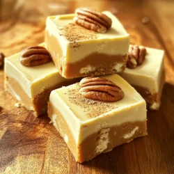 For the best pumpkin spice fudge, you need these simple ingredients: - 2 cups white chocolate chips - 1 cup pure pumpkin puree - 1 teaspoon pumpkin pie spice - 1/2 teaspoon pure vanilla extract - 1 cup sweetened condensed milk - 1/4 teaspoon fine sea salt - 1/2 cup chopped pecans (optional for crunch) These ingredients work together to create a creamy and rich fudge. You can make this fudge your own. Here are some ideas for substitutions: - White chocolate chips: Use milk chocolate or dark chocolate chips for a different flavor. - Pure pumpkin puree: Swap it with butternut squash puree for a unique twist. - Pumpkin pie spice: Try cinnamon or nutmeg if you lack pumpkin pie spice. - Chopped pecans: Use walnuts or almonds for a different nutty taste. These swaps can change the flavor while still keeping the fudge delicious. Choosing the right pumpkin puree is key. Here are some tips: - Look for pure pumpkin: Check the label to ensure it says "pure pumpkin" and not "pumpkin pie filling." - Check the color: Fresh pumpkin puree should be a vibrant orange, showing good quality. - Smell it: Fresh pumpkin should have a sweet, earthy smell. If it smells off, avoid it. Using fresh pumpkin puree will enhance the fudge's flavor and texture. If you want the full recipe, it will guide you through the steps to create this delightful fall treat. Start by gathering all your ingredients. You need white chocolate chips, pumpkin puree, pumpkin pie spice, vanilla extract, sweetened condensed milk, sea salt, and pecans if you want crunch. Now, line an 8x8 inch baking dish with parchment paper. Let some edges hang over the sides. This helps lift the fudge out later. In a medium saucepan, add the sweetened condensed milk and white chocolate chips. Set the heat to low. Stir the mixture non-stop until it becomes smooth and the chocolate melts. This step is key for a silky fudge. Once melted, take it off the heat. Mix in the pumpkin puree, pumpkin pie spice, vanilla extract, and sea salt. Stir well until everything is fully combined. If you want a nice texture, fold in the chopped pecans. This adds flavor and crunch. Pour the creamy fudge mixture into your lined dish. Use a spatula to spread it evenly and smooth the top. Now, put the dish in the fridge. Chill the fudge for at least two hours. This helps it set properly. When it's firm to the touch, grab the parchment paper edges and lift the fudge out. Place it on a cutting board. Cut the fudge into squares using a sharp knife. Enjoy your tasty Pumpkin Spice Fudge! For the full recipe, check the details above. To get the best fudge consistency, use good quality white chocolate chips. They melt better and give a smooth finish. Stir the chocolate and milk over low heat to avoid burning. If the heat is too high, your fudge may become too thick. Grainy fudge happens when sugar crystals form. To avoid this, stir gently and avoid splashing the mixture. Make sure to mix in the pumpkin puree and spices after the chocolate melts. This keeps the texture smooth and creamy. Serve your pumpkin spice fudge on a nice plate. You can dust it with a bit of pumpkin pie spice for flair. Pair it with a warm cup of cider or coffee for a cozy treat. This fudge also goes well with vanilla ice cream; the cold cream balances the rich fudge. For a crunch, add chopped pecans on top before serving. For the full recipe, follow the steps outlined above! {{image_4}} You can change up the fudge by adding nuts or dried fruits. Chopped pecans give a nice crunch. They also add a rich flavor. Walnuts work well too if you prefer something different. For a fruity twist, add dried cranberries or raisins. These add sweetness and texture. Just mix them in after you blend the pumpkin and chocolate. This keeps them whole. While pumpkin pie spice is great, you can try other spices too. Cinnamon and nutmeg can add warmth. Ginger gives a nice zing, while allspice adds depth. Mix and match to find your favorite blend. You can even add a pinch of cayenne for a tiny kick. Experiment with spices to make this fudge your own. Want to make a dairy-free version? Use dairy-free chocolate chips. Coconut cream can replace sweetened condensed milk. This swap keeps the fudge creamy and rich. Check the labels to ensure they're vegan-friendly. With these changes, you can enjoy this treat without dairy. It’s fun to play with ingredients and still stay true to the recipe. For the full recipe, check out the details above. To keep your pumpkin spice fudge fresh, store it in an airtight container. This helps prevent it from drying out. You can place parchment paper between layers to avoid sticking. Keep the container in a cool, dark place like a pantry or cupboard. Pumpkin spice fudge stays fresh for about one week at room temperature. If you want it to last longer, refrigerate it. In the fridge, it can stay good for up to two weeks. Always check for any signs of spoilage, like changes in smell or texture. For long-term storage, freezing is a great option. Cut the fudge into squares and wrap each piece in plastic wrap. Then, place the wrapped pieces in a freezer-safe bag. This will help keep the fudge fresh for up to three months. When you're ready to enjoy it, thaw the fudge in the fridge overnight. Make sure to enjoy this delightful treat for its best flavor! You can find the full recipe earlier in the article. Yes, you can use regular chocolate chips. However, it will change the flavor. White chocolate gives a creamy taste that complements pumpkin spice well. If you use regular chocolate, you may want to adjust the spices to balance the flavors. Consider adding a bit more pumpkin pie spice to enhance the overall taste. To cut fudge without sticking, use a sharp knife. Run the knife under hot water before cutting. This will help the knife glide through the fudge smoothly. You can also spray the knife lightly with cooking spray. Make sure to wipe the knife clean between cuts for nice, even pieces. You can find pumpkin spice fudge at local candy shops. Many bakeries also sell seasonal fudge. Check online for specialty shops that ship fudge. If you’re in a hurry, grocery stores often carry fall-themed sweets during autumn. You can also look at farmer’s markets for homemade versions. You explored the world of pumpkin spice fudge, from ingredients to storage. You learned how to choose fresh pumpkin puree and the best swaps for flavors. I shared tips for a smooth texture and serving ideas. Remember, you can make it vegan or try fun add-ins. Store your fudge well for long-lasting treats. With these steps and tips, you can master this recipe and enjoy each bite. Happy cooking!