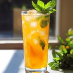 To make sparkling peach lemonade, you need fresh and simple ingredients. Here’s what you will need: - 4 ripe peaches, pitted and sliced - 1 cup freshly squeezed lemon juice - 1 cup granulated sugar - 4 cups sparkling water - Fresh mint leaves - Ice cubes Fresh peaches give the drink a sweet and fruity flavor. The lemon juice adds a nice tang. The sugar balances the taste, while the sparkling water brings the fizz. Mint leaves add a refreshing touch. Ice cubes keep it cool and refreshing on hot days. This list makes it easy to gather everything you need. You can find the full recipe in the section above. To make the peach puree, start by slicing the ripe peaches. Remove the pits and cut them into smaller pieces. Place the sliced peaches in a blender. Blend on high speed until smooth. If the mixture seems too thick, add a little water to help it blend. This step is vital. A smooth puree creates a lovely base for your drink. Now, it’s time to make the simple syrup. In a medium saucepan, mix one cup of granulated sugar with one cup of water. Place the saucepan over medium heat. Stir the mixture constantly. You want the sugar to dissolve completely. When it turns clear, your syrup is ready. Remove it from the heat and let it cool for a few minutes. In a large pitcher, combine the smooth peach puree, cooled simple syrup, and freshly squeezed lemon juice. Stir gently to mix everything well. This combination gives your drink that sweet and tangy flavor. Next, pour in four cups of sparkling water. Stir slowly to keep the fizz alive. Taste your sparkling peach lemonade. If it needs more sweetness, add a little sugar or more water. Serve the drink over ice and garnish with fresh mint. Enjoy every refreshing sip of this delightful summer drink! For detailed measurements and steps, check the Full Recipe. You can make your sparkling peach lemonade sweeter or less sweet. Start with one cup of sugar. Taste your drink after mixing. If it’s not sweet enough, add more sugar. Mix well until the sugar dissolves completely. You can also add a splash of water to balance the sweetness. Choose clear glasses to show off the vibrant colors of your drink. Fill each glass with ice cubes. Pour the sparkling peach lemonade over the ice. For a fun twist, try using mason jars. They add charm and are easy to hold. To make your drink look pretty, slice fresh peaches and lemons. Float these slices on top of each glass. Add fresh mint leaves for a pop of color. This simple touch makes your drink look fancy and inviting. Enjoy the compliments! For the complete recipe, check out the [Full Recipe]. {{image_4}} You can mix up your sparkling peach lemonade with fun flavors. Try adding herbs like basil or rosemary. They bring a fresh taste. You can also use other fruits. Ripe strawberries or juicy raspberries work great. Just blend them with the peaches for a tasty twist. This makes each sip a new experience! Want to make it a party drink? Add vodka or sparkling wine. For vodka, mix in about 1 to 1.5 ounces per glass. If using sparkling wine, pour it in just before serving. This adds a bubbly kick! Remember to drink responsibly. You can enjoy the peach and lemon flavors with a fun twist. For a lighter drink, swap sugar for a sugar alternative. Stevia or agave syrup are great options. They keep the sweetness without the calories. Use soda water instead of sparkling water for fewer calories. This way, you can enjoy your sparkling peach lemonade without worry! For the full recipe, check the earlier section. To keep your sparkling peach lemonade fresh, store it in the fridge. Use a tight lid on a glass pitcher or a large jar. This helps keep the fizz and flavor intact. If you want, pour it into smaller bottles for easy serving. Always use clean utensils to avoid contamination. Sparkling peach lemonade stays fresh for about 3 days in the fridge. After this, it may lose its sparkle and taste. The lemon juice can start to sour if you keep it too long. Always check for any changes in smell or color before serving. You can freeze sparkling peach lemonade for later use. Pour it into ice cube trays or freezer-safe containers. Remember to leave some space at the top for expansion. When you want to use it, let it thaw in the fridge overnight. You can also blend frozen cubes into smoothies for a refreshing twist. Yes, you can use canned peaches. They work great in this recipe. Just make sure to drain them well. Canned peaches are softer than fresh ones. You might not need to blend them as much. Frozen peaches are also a good choice. Let them thaw before using in the recipe. If you don’t have sparkling water, you can use club soda or tonic water. Both will give you that fizzy feel. You could also try lemon-lime soda, but it adds extra sugar. If you want a non-fizzy drink, just use regular water or iced tea. Yes, you can make a non-sugar version. Try using honey or agave syrup instead of sugar. You can also use stevia or erythritol for a low-calorie option. These substitutes will keep it sweet without adding too many calories. Just adjust the amount to fit your taste. Check out the Full Recipe for more details! You can make a tasty sparkling peach lemonade with just a few simple steps. We covered how to prepare the puree, make the syrup, and mix everything. Don’t forget to adjust sweetness to your liking and try different twists like adding herbs or vodka. This drink is refreshing and easy to store or freeze. I hope you feel excited to try this recipe at home. Enjoy making your own sparkling peach lemonade, and let the flavors take you to summer bliss!