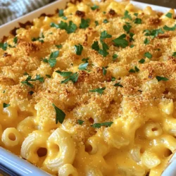 Ultimate Baked Mac & Cheese Flavorful Dinner Delight