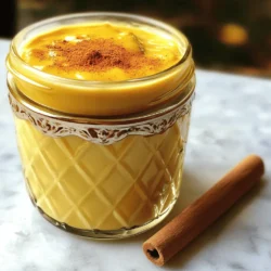 - 1 cup heavy cream - 1 cup whole milk - 1/2 cup pure pumpkin puree - 1/4 cup maple syrup - 1 teaspoon vanilla extract - 1 teaspoon pumpkin pie spice - Pinch of salt To create a rich pumpkin spice coffee creamer, gather these simple ingredients. Heavy cream and whole milk form the base. They give the creamer a smooth and creamy texture. Pure pumpkin puree adds a bold flavor. Maple syrup brings natural sweetness. The vanilla extract enhances the taste. Pumpkin pie spice adds warmth and depth. Finally, a pinch of salt balances the flavors. One serving of this creamer (about 2 tablespoons) contains approximately: - Calories: 50 - Fat: 4g - Carbohydrates: 5g - Sugars: 4g - Protein: 1g This creamer is a rich treat. It can add calories to your coffee, but it brings joy with each sip. The creaminess and flavor make it worth it during fall. - Heavy cream: Use half-and-half or coconut cream for a lighter option. - Whole milk: Almond milk or oat milk works well for dairy-free. - Maple syrup: Honey or agave syrup can replace maple syrup. - Pumpkin pie spice: Mix cinnamon, nutmeg, and ginger if you lack pumpkin pie spice. These substitutes keep the recipe flexible. You can adjust based on what you have at home. Enjoy experimenting with flavors while keeping it delicious. 1. Start by mixing 1 cup of heavy cream and 1 cup of whole milk in a medium saucepan. 2. Set the heat to medium. Stir the mix with a whisk until warm, but don't let it boil. 3. Next, add 1/2 cup of pure pumpkin puree. Whisk until the pumpkin blends in fully. 4. Pour in 1/4 cup of maple syrup, then add 1 teaspoon of vanilla extract. 5. Sprinkle in 1 teaspoon of pumpkin pie spice and a pinch of salt. Stir for 3 to 4 minutes. 6. Remove the pan from heat and let it cool for 5 minutes. 7. Strain the mixture using a fine-mesh sieve into a clean jar. This makes it smooth and creamy. 8. Once cool, cover the jar with a lid and refrigerate. It will thicken as it chills. - Use fresh pumpkin puree for a more vibrant flavor. Canned pumpkin is fine, but fresh is best. - Stir gently to avoid splattering. This keeps your cooking area clean and safe. - Monitor the heat closely. You want warmth, not boiling, to meld the flavors well. - Let it cool before straining. This helps prevent burns and makes it easier to handle. - Too Thick? If your creamer is too thick after chilling, add a little milk to thin it out. - Lumpy Texture? Make sure to whisk well when adding the pumpkin. If lumps form, strain again. - Not Sweet Enough? Adjust the maple syrup to taste. Start with a little more, then taste. - Flavor Too Strong? Dilute it with more milk to lessen the pumpkin spice flavor. To make your pumpkin spice coffee creamer shine, focus on good ingredients. Use pure pumpkin puree for a rich taste. Maple syrup adds sweetness and depth. You can also try using brown sugar for a caramel note. Adding a pinch of nutmeg can elevate the spice profile. Mix well to let flavors blend fully. Creaminess is key for a great creamer. Start with heavy cream and whole milk; their fat helps create a smooth texture. Warm the mixture gently, stirring constantly. This method helps combine the ingredients without boiling them. If you want it thicker, let it chill longer in the fridge. It will thicken as it cools. Store your pumpkin spice coffee creamer in a clean glass jar. Use a tight lid to keep it fresh. Refrigerate it right after it cools to room temperature. This creamer lasts about a week. If you notice any separation, just give it a good shake before using. {{image_4}} You can change the flavor of your pumpkin spice coffee creamer. Try using honey or agave syrup instead of maple syrup for a different sweetness. Coconut sugar also works well. Add a dash of nutmeg or a splash of almond extract for extra flavor. These small tweaks can make your creamer unique and fun. If you want a dairy-free or vegan version, use coconut cream and almond milk. Coconut cream gives a rich texture, while almond milk adds a light flavor. You can replace maple syrup with a vegan sweetener like agave. This way, you can enjoy pumpkin spice coffee creamer without dairy. Make your creamer festive by adding peppermint extract for a holiday twist. You can also mix in crushed ginger snaps for a spicy kick. Another fun idea is to add a hint of orange zest for a bright flavor. Each of these options makes your coffee feel special and seasonal. Pumpkin spice coffee creamer works well with many coffee types. You can use it in drip coffee, espresso, or cold brew. The creamy texture adds a rich flavor. I enjoy it most with medium roast coffee. The notes of caramel and nuts blend nicely with pumpkin spice. If you prefer flavored coffee, try it with hazelnut or vanilla. You can also use this delightful creamer in desserts. It adds a warm, cozy flavor to your treats. Try drizzling it over pancakes or waffles. You can mix it into cake batter for extra flavor. It’s perfect in muffins or cupcakes too. Imagine a pumpkin spice cupcake with this creamy touch! You can even use it in pudding or custard. Making a pumpkin spice latte at home is easy. Start by brewing your favorite coffee. Then, heat ½ cup of pumpkin spice coffee creamer on the stove. Whisk it gently until it’s warm but not boiling. Pour the warm creamer over your coffee. Stir well and taste. You can sweeten it more with maple syrup, if needed. For a special touch, top it with whipped cream and a sprinkle of pumpkin pie spice. Enjoy this fall treat any time of year! Homemade pumpkin spice coffee creamer lasts about one week in the fridge. Store it in a sealed jar. Always give it a good shake before using. If you notice any changes in smell or color, discard it right away. Yes, you can freeze pumpkin spice coffee creamer. Pour it into an ice cube tray. Once frozen, store the cubes in a bag. This way, you can add a little creaminess to your coffee anytime. Just thaw the cubes in the fridge before using. If you need a substitute for heavy cream, use half and half or whole milk. For a lighter option, try coconut milk. Almond milk also works, but it may change the flavor slightly. Each substitute gives a different result, so experiment to find your favorite! This blog covered making homemade pumpkin spice coffee creamer. We looked at key ingredients, cooking steps, and tips for perfect flavor. I shared substitutes, troubleshooting advice, and best storage methods. You can even try fun variations, like dairy-free options. Remember, experimenting can lead to your best cup. Enjoy crafting unique flavors to delight your taste buds!