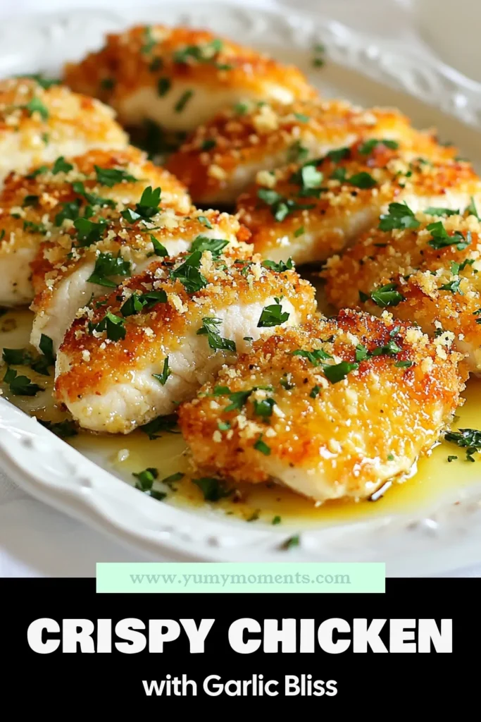 Looking for an easy chicken dinner? Try this Crispy Parmesan Chicken with Garlic Sauce! Our oven-baked chicken recipe features perfectly seasoned panko chicken breasts that are golden and crispy. Dip your chicken in a flavorful garlic sauce recipe to take it to the next level. Perfect for weeknight meals and guaranteed to impress! Save the recipe now for a delicious treat. #CrispyParmesanChicken #GarlicSauceRecipe #PankoChickenBreasts #EasyChickenDinner