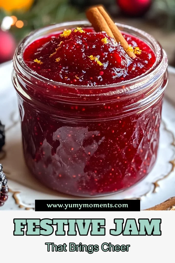 Delight your friends and family with this festive spiced Christmas jam recipe! This homemade holiday preserves combines mixed berries, orange juice, and warm spices for a deliciously sweet spread. Perfect as a festive jam gift, this fruit pectin jam is easy to make and will brighten up your holiday mornings. Create memorable moments and share the joy of homemade goodness&mdash;save this recipe for later! #ChristmasJam #SpicedBerryJam #HolidayPreserves #JamGiftIdeas