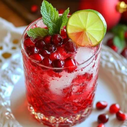 - 1 cup cranberry juice - 1 cup sparkling water - 1 tablespoon freshly squeezed lime juice - Honey or maple syrup - Fresh mint leaves - Pomegranate seeds - Lime slices - Additional mint leaves The main ingredients make this drink special. Cranberry juice gives it a lovely red color and sweet-tart taste. Sparkling water adds bubbles and fun. Fresh lime juice brightens the drink with a zesty kick. You can sweeten your mocktail with honey or maple syrup. Use it if you like a sweeter drink. Fresh mint leaves add a cool flavor that feels festive. Pomegranate seeds give a pop of color and flavor, too. For garnishing, think about adding lime slices. They look nice and add extra lime taste. You can also use more mint leaves for a fresh touch. These small details make your Christmas Mistletoe Mocktail look and taste great. Enjoy making it! {{ingredient_image_2}} - Start with a large pitcher. - Pour in 1 cup of cranberry juice. - Add 1 cup of sparkling water next. - Squeeze in 1 tablespoon of fresh lime juice. - If you want it sweeter, add 1 tablespoon of honey or maple syrup. - Stir gently to mix all the ingredients well. - Now, it's time to taste the mix. - If you want a sweeter drink, add more honey or syrup. - Stir again until the sweetness feels just right. - Grab your glasses and fill each one with ice cubes. - Slowly pour the mocktail mix over the ice. - Make sure each glass gets an even amount. - For a festive look, add fresh mint leaves on top. - Sprinkle a few pomegranate seeds for color. - Finish with a slice of lime on the rim of each glass. To boost the taste of your Christmas Mistletoe Mocktail, you can try different sweeteners. Honey or maple syrup works well, but you can also use agave syrup or stevia. Each sweetener offers its own unique flavor, so feel free to experiment. You can also swap out the cranberry juice for other juices. Orange juice adds a nice citrus note, while apple juice gives a sweeter taste. Mixing juices can create fun flavor combinations. Garnishes make your mocktail look festive and fun. Fresh mint leaves add a pop of green. Pomegranate seeds provide bright red spots. You can also use cranberries or edible flowers for added flair. When serving at parties, consider using clear glasses. This way, your guests can see the vibrant colors. You can also create a mocktail bar. Set out different juices, sweeteners, and garnishes for guests to customize their drinks. You can make this mocktail ahead of time. Just mix the juices and sweetener without adding the sparkling water. Store it in the fridge until you’re ready to serve. This keeps the drink fresh and bubbly. Serving temperature is key. Serve the mocktail chilled over ice for a refreshing drink. If you prefer it less fizzy, pour it over less ice. This way, it stays cold without losing too much carbonation. Pro Tips Chill Your Ingredients: For an extra refreshing mocktail, chill your cranberry juice and sparkling water in advance. This keeps your drink cool and crisp without needing too much ice. Experiment with Sweeteners: Try using different sweeteners like agave syrup or stevia in place of honey or maple syrup to suit your dietary preferences. Add a Flavor Twist: Enhance your mocktail by adding other fruits like sliced oranges or berries for an additional layer of flavor. Make It Ahead: Prepare the mocktail mixture ahead of time and store it in the refrigerator. Just add ice and garnish before serving to save time during your holiday gatherings. {{image_4}} You can change the taste of your Christmas Mistletoe Mocktail. Adding a citrus twist is one way. Use orange or lemon juice along with your cranberry juice. This makes the drink bright and refreshing. You can also add zesty lemon slices for extra flavor. Berry-infused options are another fun twist. Try adding fresh or frozen berries, like blueberries or raspberries. Simply muddle them in the glass before pouring in your mocktail mix. This adds a sweet and tangy taste that pairs well with the cranberry juice. This mocktail can be a base for cocktails too. Add a splash of vodka or gin for a festive drink. Mix in your favorite spirit for a fun adult version. You can also use it in a festive punch. Combine it with other juices and soda for a big batch drink. This is perfect for holiday parties. Seasonal fruits can make great garnishes. Try using slices of oranges, or even fresh cranberries. This adds color and flavor. You can also swap herbs. Instead of mint leaves, use fresh rosemary or thyme. This gives your drink a unique twist and adds a lovely aroma. To store leftover mocktail, pour it into a clean container. Glass or plastic bottles work well. Seal the container tightly to keep it fresh. Avoid using metal containers, as they can affect the taste. For the best taste, drink the mocktail within two days. After that, it may lose its fizz and flavor. Signs your mocktail has spoiled include a sour smell or odd taste. If it looks cloudy, it’s best to toss it. You can use leftover cranberry juice in smoothies or salad dressings. Pomegranate seeds make a great topping for yogurt or oatmeal. They add a burst of flavor and color to many dishes. Get creative and enjoy your leftovers! What is a mocktail? A mocktail is a non-alcoholic drink that mimics a cocktail. It uses fresh juices, sodas, and herbs. Mocktails offer fun flavors and can be festive too. They are perfect for parties or family gatherings. How to make this drink sweeter? To sweeten this drink, add honey or maple syrup. You can mix it in the pitcher with the other ingredients. If it’s still not sweet enough, stir in more sweetener after tasting. Always taste as you go! Can I make it ahead of time? Yes, you can prepare the base of the mocktail ahead of time. Mix the cranberry juice, sparkling water, and lime juice in a pitcher. Keep it in the fridge. Just add ice and garnish when you are ready to serve. Is this mocktail suitable for kids? Absolutely! This mocktail is great for kids. It has no alcohol and uses healthy ingredients. They will love the flavors and the festive look. It’s a fun drink for everyone! Can I use diet soda instead of sparkling water? Yes, you can use diet soda. It will change the flavor a bit but will still taste good. Just remember to choose a flavor that matches the cranberry juice. What can I substitute for cranberry juice? If you don’t have cranberry juice, try pomegranate juice. It has a similar tartness and bright color. You could also use cherry juice for a sweeter taste. This post covered how to make a refreshing mocktail. We discussed key ingredients like cranberry juice and fresh lime juice. I shared simple steps to mix and serve. You also learned tips for flavor and presentation. In creating this drink, remember to adjust flavors to your taste. Explore variations for fun twists. With these ideas, you can enjoy a tasty mocktail any time. Now, get creative and share this drink with friends!