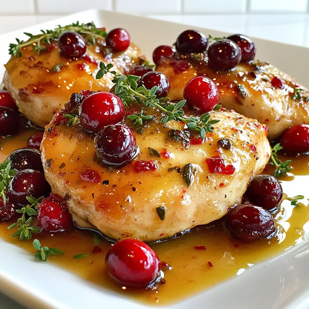 Savory Cranberry Glazed Chicken Flavorful Dinner Delight
