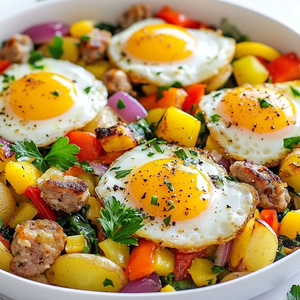 Loaded Breakfast Hash Delicious Morning Meal Delight