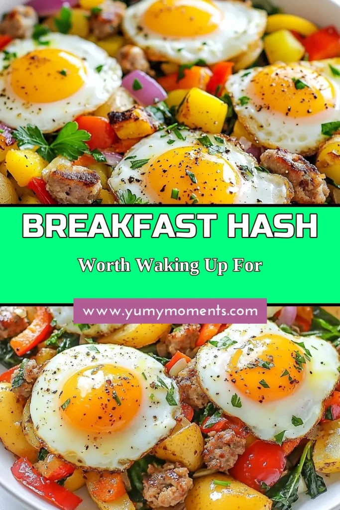 Start your day off right with this delicious loaded breakfast hash! This breakfast hash recipe combines crispy potatoes, savory sausage, eggs, and fresh vegetables, making it the perfect potato breakfast skillet. Easy to prepare and packed with flavor, this egg and sausage hash is a must-try for healthy breakfast ideas. Get the recipe now and elevate your morning meals! Save this for later! #BreakfastHash #HealthyBreakfast #EggAndSausageHash #PotatoBreakfastSkillet
