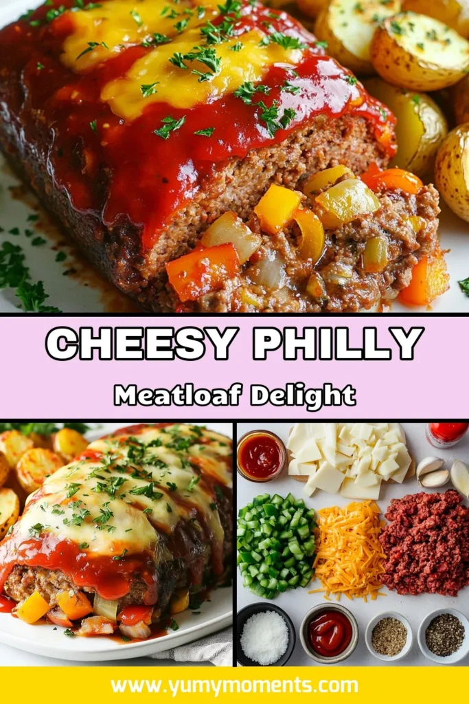 Discover the ultimate Philly cheesesteak meatloaf recipe that blends ground beef and turkey into a deliciously cheesy meatloaf with provolone, bell peppers, and onions. This easy meatloaf dinner is perfect for any night of the week, and it's sure to be a family favorite. Don't miss out on this hearty meal! Save this recipe for your next dinner! #PhillyCheesesteak #MeatloafRecipe #CheesyMeatloaf #EasyDinner
