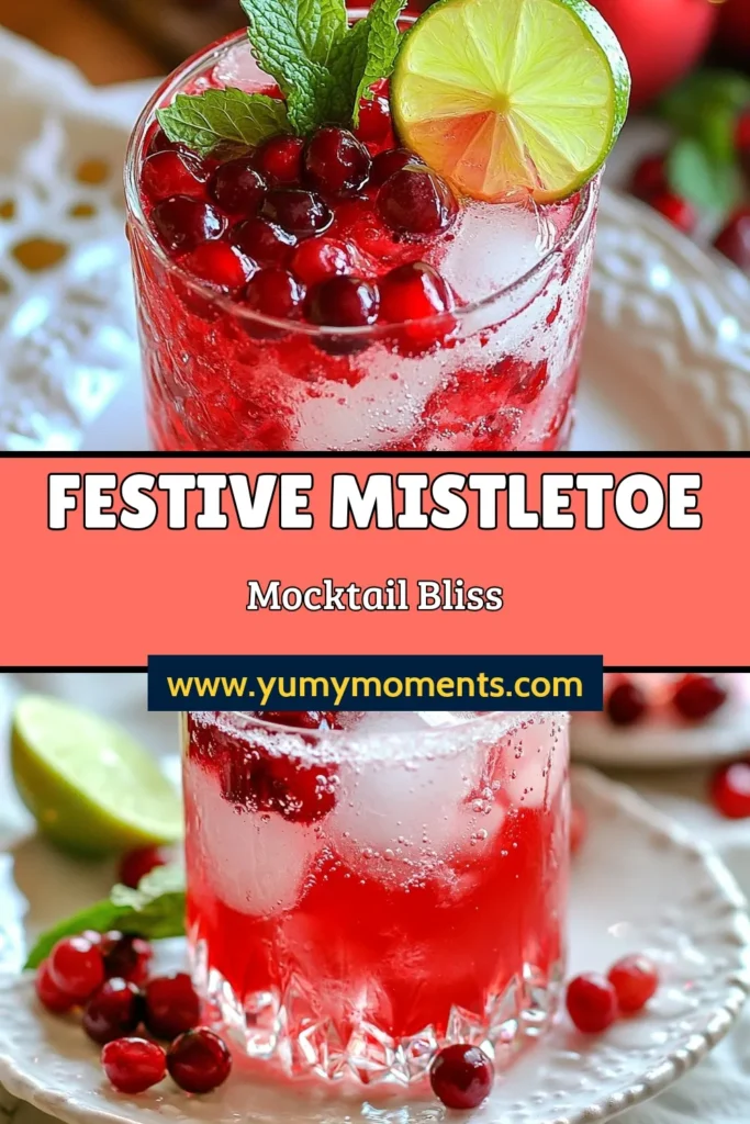 Celebrate the holidays with this refreshing Christmas Mistletoe Mocktail! Perfect for any festive gathering, this cranberry mocktail is a delightful non-alcoholic holiday beverage that everyone can enjoy. Easy to prepare and bursting with flavor, it's an ideal addition to your Thanksgiving drink recipes. Gather your ingredients and make this incredible Christmas mocktail for a toast to the season! Save this recipe for later! #ChristmasMocktail #FestiveDrinks #CranberryMocktail #NonAlcoholicBeverages