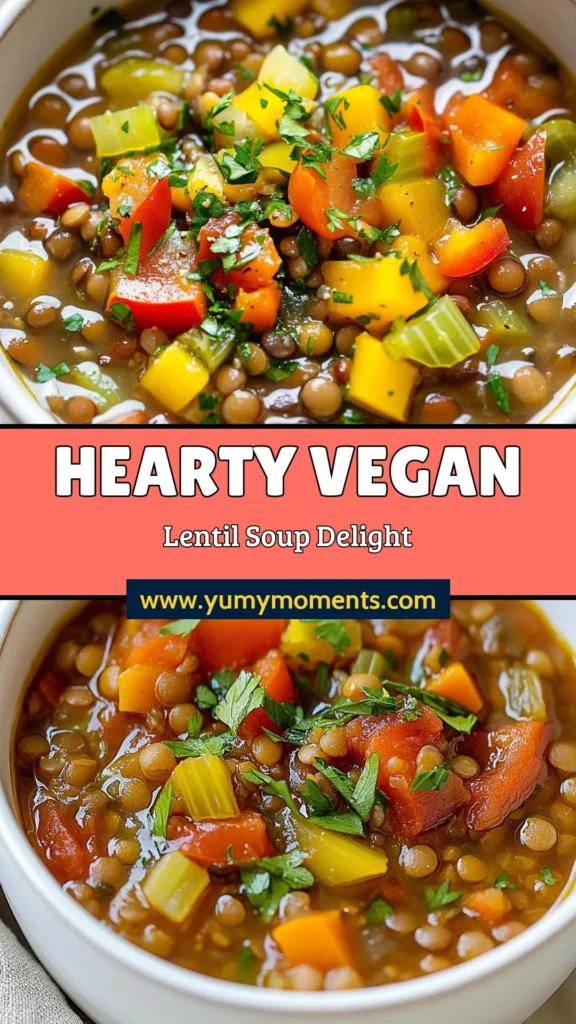 Discover the delicious flavors of Vegan Mediterranean Lentil Soup, a healthy vegan soup that's perfect for any occasion! This easy lentil soup recipe features protein-packed lentils, fresh veggies, and aromatic spices for a warming dish. Enjoy a satisfying plant-based meal that's both nourishing and filling. Try this Mediterranean lentil soup recipe today and save it for later! #VeganLentilSoup #MediterraneanSoup #HealthyVegan #PlantBasedMeal