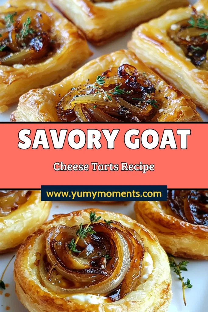 Indulge in delicious Caramelized Onion Goat Cheese Tarts, the ultimate puff pastry appetizers perfect for any gathering. This easy savory tart recipe combines rich caramelized onion and creamy goat cheese, elevated with a splash of balsamic vinegar for an irresistible flavor. Impress your guests with these delightful treats! Save this goat cheese pastry recipe for your next party! #CaramelizedOnionTarts #PuffPastryAppetizers #SavoryTarts #GoatCheeseRecipe