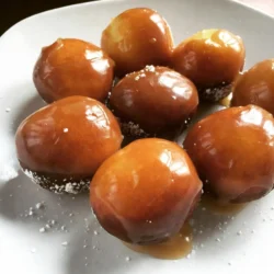 To make these tasty donut holes, gather these items: - 1 cup all-purpose flour - 1/4 cup granulated sugar - 1 tablespoon baking powder - 1/2 teaspoon salt - 1/2 teaspoon ground cinnamon - 1/4 teaspoon nutmeg - 1/2 cup whole milk - 1 large egg - 2 tablespoons unsalted butter, melted and slightly cooled - 1 teaspoon vanilla extract - Oil for frying For the sweet maple glaze, you'll need: - 1 cup powdered sugar - 2 tablespoons pure maple syrup - 1-2 tablespoons milk (adjust for thickness) If you don't have the exact items, here are some swaps: - Use almond flour for all-purpose flour for a gluten-free option. - Substitute brown sugar for granulated sugar for a richer taste. - Replace whole milk with almond or oat milk for dairy-free needs. - You can use vegetable oil instead of butter for a vegan version. - If you lack maple syrup, honey or agave nectar can work in the glaze. {{ingredient_image_2}} Start by gathering your dry ingredients. In a large bowl, sift together: - 1 cup all-purpose flour - 1/4 cup granulated sugar - 1 tablespoon baking powder - 1/2 teaspoon salt - 1/2 teaspoon ground cinnamon - 1/4 teaspoon nutmeg Mix these well until they look uniform. This helps the flavors blend. Next, prepare your wet ingredients. In another bowl, whisk together: - 1/2 cup whole milk - 1 large egg - 2 tablespoons unsalted butter, melted and slightly cooled - 1 teaspoon vanilla extract Make sure this mixture is smooth. A well-blended mix leads to better donut holes. Now, it&rsquo;s time to combine the mixtures. Gradually pour the wet mix into the dry mix. Use a spatula or wooden spoon to fold them together. Mix gently until just combined. A few lumps are okay; don&rsquo;t overmix! Heat oil in a deep fryer or a heavy pot to 350&deg;F (175&deg;C). Use a thermometer for accuracy. Now, using a small cookie scoop or two teaspoons, drop balls of dough into the hot oil. Don&rsquo;t overcrowd the pot, as this can lower the oil temperature. Fry for about 3-4 minutes, turning them for even cooking. They should be golden brown and puffed up. Once your donut holes are cooked, remove them with a slotted spoon. Place them on a plate lined with paper towels to drain excess oil. To make the glaze, whisk together in a clean bowl: - 1 cup powdered sugar - 2 tablespoons pure maple syrup Slowly add 1-2 tablespoons of milk, one at a time, until you achieve a smooth, pourable glaze. When the donut holes are cool enough to handle, dip each one into the glaze. Let any extra glaze drip off. Place them on a wire rack to set. Enjoy the sweet, rich maple flavor in every bite! To fry donut holes, heat the oil to 350&deg;F (175&deg;C). Use a thermometer to check this. Proper oil temperature ensures the donut holes cook evenly and become golden brown. If the oil is too cool, they absorb too much oil. If it&rsquo;s too hot, they burn on the outside and stay raw inside. When mixing wet and dry ingredients, mix gently. Overmixing can make the donut holes tough. You want a light and fluffy texture. A few lumps in the batter are fine. Just stir until the ingredients are combined. Then, you&rsquo;ll have a soft and tender donut hole. For the maple glaze, mix powdered sugar and maple syrup in a bowl. Gradually add milk to reach a smooth, pourable glaze. Start with one tablespoon of milk and add more if needed. The right consistency allows the glaze to coat the donut holes without dripping off too much. This makes each bite rich and sweet. Pro Tips Use Fresh Ingredients: Always use fresh baking powder and spices for the best flavor and rise in your donut holes. Monitor Oil Temperature: Keep a close eye on the oil temperature to ensure even cooking. If the oil is too hot, the outside will burn before the inside is cooked. Experiment with Glaze: Feel free to add a pinch of salt or a splash of vanilla extract to the glaze for an extra layer of flavor! Store Properly: Keep any leftover donut holes in an airtight container to maintain their freshness for up to two days. {{image_4}} You can easily change the flavor of your donut holes. Add chocolate or vanilla for a twist. For chocolate, mix in 1/4 cup of cocoa powder with the dry ingredients. This adds a rich taste. For vanilla, use a bit more vanilla extract, up to 2 teaspoons. This makes the donut holes sweeter and fragrant. While maple glaze is classic, you can explore other options. Try a chocolate glaze by melting chocolate chips and mixing with a bit of cream. You can also use a simple powdered sugar glaze. Just mix powdered sugar with milk until smooth. Top your donut holes with sprinkles or nuts for extra crunch and color. Fried donut holes are tasty, but you can bake them for a healthier option. Preheat your oven to 350&deg;F (175&deg;C). Use a muffin tin to shape the donut holes. Fill each cup with the batter and bake for about 10-12 minutes. They will be lighter but still delicious. You can also reduce sugar in the recipe for a healthier treat. To keep your maple glazed donut holes fresh, place them in an airtight container. This helps retain their softness and flavor. If you want to enjoy them later, store them at room temperature for up to two days. For longer storage, put them in the fridge. Just remember, refrigerating may change their texture slightly. When it's time to enjoy your leftover donut holes, reheating is simple. Preheat your oven to 350&deg;F (175&deg;C). Place the donut holes on a baking sheet. Warm them for about 5 to 10 minutes. This way, they will regain some of their original warmth and softness. You can also use a microwave, but be cautious not to overheat them. Just 10-15 seconds should do the trick. If you want to save some donut holes for later, freezing is a great option. Allow the donut holes to cool completely after frying. Then, place them in a single layer on a baking sheet and freeze for about an hour. After they are frozen, transfer them to a freezer-safe bag or container. They can last for up to three months. When you're ready to enjoy them, just thaw and reheat as described above. You start by mixing the dry ingredients. Combine flour, sugar, baking powder, salt, cinnamon, and nutmeg in a bowl. In another bowl, whisk milk, egg, melted butter, and vanilla. Gradually mix the wet ingredients into the dry ones. Then, heat oil to 350&deg;F. Use a scoop to drop dough into the hot oil. Fry until golden brown. Make the glaze by whisking powdered sugar and maple syrup, adding milk for consistency. Dip the donut holes in the glaze and allow them to set. You can use a donut maker, but the texture may differ. Donut makers create a cake-like donut. The frying method gives a crispy outside and soft inside. If you prefer a lighter treat, try the donut maker. Follow the same batter steps, but pour into the maker instead. Maple glazed donut holes are best fresh. Store them in an airtight container for up to two days. They may lose some crispness over time. For longer storage, freeze them. They can stay frozen for up to three months. Just thaw and reheat before serving. You can serve donut holes with coffee or tea for a cozy treat. Pair them with fresh fruit for a colorful plate. Consider adding whipped cream or yogurt for a tasty dip. You could also serve them with a drizzle of extra maple syrup for more flavor. You can find maple glazed donut holes at local bakeries or donut shops. Many grocery stores with a bakery section may also carry them. If you want something special, check farmers' markets or artisanal shops. They often offer unique flavors and fresh options. You&rsquo;ve learned how to make maple glazed donut holes, from ingredients to storage. Each step, from mixing to frying, builds a tasty treat. Remember the tips for perfect frying and glazing. You can even try fun flavors or healthier options. Store extras for later enjoyment or share them with friends. Now, you have everything to make these delicious bites. Enjoy your cooking and happy eating!