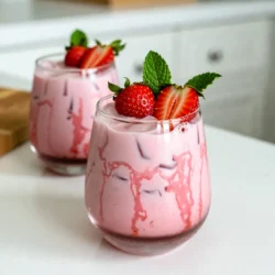 - 1 cup coconut milk (either canned or carton, shake well if using carton) - 1 cup fresh strawberries, sliced into rounds - 1 cup unsweetened almond milk - 1 cup hibiscus tea, brewed and cooled (allow to steep for 5-7 minutes) - 2 tablespoons agave syrup (adjust according to your taste preference) - 1/2 teaspoon pure vanilla extract - Ice cubes For this recipe, you need: - 1 cup of coconut milk for creaminess. - 1 cup of almond milk for a lighter texture. - 1 cup of hibiscus tea for a fruity flavor. - 2 tablespoons of agave syrup for sweetness. - 1/2 teaspoon of vanilla extract for depth. These measurements create the perfect balance of flavors and textures. You can swap some ingredients if needed: - Use oat milk instead of almond milk for a nut-free option. - Honey or maple syrup can replace agave syrup for sweetness. - If you can't find fresh strawberries, frozen ones work well too. Just let them thaw. These substitutions keep the drink tasty while catering to your needs. {{ingredient_image_2}} To start, brew your hibiscus tea. Boil water in a pot. Once the water is hot, add the hibiscus petals. Let it steep for 5-7 minutes. You want a deep red color. After steeping, let it cool. This can take about 15-20 minutes. For a quicker chill, put it in the fridge. Next, mix your milks and sweeteners. Grab a large mixing glass or a cocktail shaker. Pour in 1 cup of coconut milk and 1 cup of almond milk. Add 2 tablespoons of agave syrup. This is where you can taste and adjust the sweetness. Lastly, drop in 1/2 teaspoon of vanilla extract. Stir it well until everything blends nicely. Now, it's time to put your drink together. Take two serving glasses and fill each with ice cubes. Make sure there's plenty of ice to keep it cool. Pour the cooled hibiscus tea over the ice and milk mixture. Stir gently, just enough to see the colors swirl. Don&rsquo;t mix it all the way! Finally, add fresh sliced strawberries on top. They will float and look lovely. Enjoy your refreshing pink drink right away! To get the best flavor, use fresh strawberries. They add sweetness and a fun texture. Make sure to slice them into rounds for more surface area. This allows their flavor to blend well with the drink. If you want it sweeter, add more agave syrup. Start with two tablespoons, then taste it. Adjust as needed. Don't forget the vanilla extract! It brings a warm note to the drink. Presentation makes a big difference! Use clear glasses to show off the pink drink. Add ice cubes first, then pour in the hibiscus tea and milk mix. This keeps the drink cold and looks pretty. Top it with the sliced strawberries. They float and look lovely. For a pop of color, add a sprig of fresh mint or a lime slice on the rim. These small touches impress your friends. Avoid using hot hibiscus tea. It can warm up your drink. Make sure it cools down completely. Also, don't mix the drink too much after pouring. You want those beautiful layers! Another mistake is not shaking the milk mix well. Ensure the agave syrup dissolves fully for even sweetness. Lastly, don't skip the ice. It keeps the drink refreshing and chilled. Enjoy your homemade Pink Drink! Pro Tips Fresh Ingredients: Always use fresh strawberries for a burst of flavor and to enhance the overall aesthetics of your drink. Chill Your Ingredients: For the best refreshing experience, ensure that both the hibiscus tea and the milks are chilled before mixing. Layering Technique: When pouring the hibiscus tea over the milk mixture, do it gently to create beautiful layers without fully mixing. Garnish Wisely: Consider adding a mint leaf or a slice of citrus on the rim of the glass for an extra touch of elegance and flavor. {{image_4}} You can easily change the Pink Drink to fit your taste. Here are some fun add-ins: - Berries: Add blueberries or raspberries for a berry blend. - Coconut Flakes: Sprinkle some unsweetened coconut on top for extra flavor. - Chia Seeds: Mix in chia seeds for a fun texture and added nutrition. - Mint Leaves: Add fresh mint for a cool twist. Feel free to play around with these options. You might find a new favorite! If you need a dairy-free drink, this recipe works great! Use these milk options: - Coconut Milk: It gives a rich, creamy taste. - Almond Milk: This milk is light and nutty. - Oat Milk: It adds a smooth texture. These options keep the drink dairy-free while still tasting delicious! You can also change the Pink Drink for different seasons. Here are some ideas: - Fall Twist: Add a pinch of cinnamon and some pumpkin spice. This gives a warm, cozy flavor. - Winter Twist: Use peppermint extract instead of vanilla. It adds a festive touch. - Spring Twist: Mix in some fresh herbs, like basil or thyme, for a fresh taste. These seasonal variations keep the drink exciting all year! You can store any leftover Pink Drink in the fridge. Use a sealed jar or container. This keeps the drink fresh and tasty. It is best to consume it within 2 days for the best flavor. If you see any changes in color or smell, it is time to toss it. The Pink Drink is best served cold, so reheating is not recommended. If you want to warm it up, do so gently. Use a low heat on the stove. Stir it often to avoid burning. But remember, the taste is best when cold. - Coconut milk: Canned coconut milk lasts about 5 years if unopened. Once opened, use it within a week. - Almond milk: Unopened almond milk can last up to a year. Once opened, aim to use it within 7-10 days. - Hibiscus tea: Dried hibiscus flowers can last a year in a cool, dry place. Brewed hibiscus tea should be used within 3 days. - Strawberries: Fresh strawberries last about 3-7 days in the fridge. Check for mold before using. These tips help keep your ingredients fresh and your Pink Drink delicious! The Starbucks Pink Drink began as a popular secret menu item. Fans loved its vibrant color and fruity taste. It gained fame on social media, attracting many new fans. The drink features a mix of coconut milk, strawberries, and hibiscus tea. People enjoy its refreshing flavor on hot days. Yes, you can make this drink without hibiscus tea. You can use other teas, like green tea or white tea. Just brew your chosen tea and let it cool. The flavor will change but still taste great. You can also try juice or flavored sparkling water for a fun twist. To adjust the sweetness, change the amount of agave syrup. Start with two tablespoons, then taste it. Add more syrup if you like it sweeter. If you want less sweetness, use less syrup. You can also use other sweeteners, like honey or maple syrup, to find your perfect balance. In this post, I shared how to make the popular Starbucks Pink Drink. We covered the key ingredients and their substitutes, plus step-by-step brewing and assembly instructions. I also shared tips for flavor and presentation that will help avoid common mistakes. Consider the fun variations to make it your own. Store leftovers safely and enjoy them later. Hibiscus tea has a rich history and you can customize sweetness to fit your taste. Now you can make this drink confidently at home.