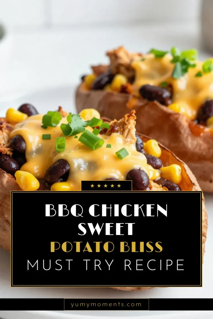 Discover the perfect blend of flavor and nutrition with BBQ Chicken Stuffed Sweet Potatoes! This easy sweet potato recipe features tender sweet potatoes packed with a savory BBQ chicken filling, making it a healthy stuffed sweet potatoes option for your family. A delightful combination of chicken, cheese, and beans, these stuffed sweet potatoes with chicken are sure to impress. Try this barbecue chicken recipe today! Save for later! #BBQChicken #StuffedSweetPotatoes #HealthyRecipes #FallRecipes