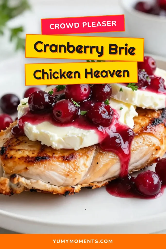 Indulge in this delicious Cranberry Brie Chicken&mdash;a perfect blend of flavors for your easy chicken dinner recipe! This Baked Chicken with Brie features tender chicken breast with cranberries simmered in a delightful sauce, making it a creamy chicken and cranberry recipe you need to try. Elevate your meals effortlessly! Click to save this recipe and impress your dinner guests. #CranberryBrieChicken #EasyChickenDinner #ChickenBreastWithCranberries #CreamyChickenRecipe