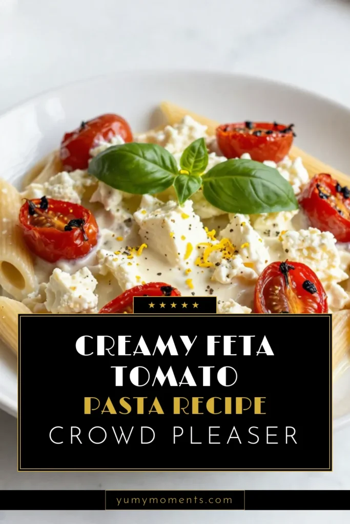 Discover this easy creamy feta pasta recipe that&rsquo;s taking the internet by storm! Our roasted tomato pasta brings vibrant Mediterranean flavors to your table, making it the perfect weeknight dinner idea. With just a few simple ingredients, you can whip up this delicious dish in no time. Elevate your meal with fresh basil and a hint of lemon zest for a refreshing twist. Try this delicious Mediterranean pasta recipe tonight! Save this for your next meal! #PastaRecipe #FetaPasta #MediterraneanCuisine #EasyDinner