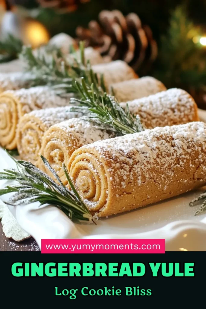 Create magical moments this holiday season with Gingerbread Yule Log Cookies! This easy Christmas cookie recipe is perfect for your holiday baking, delivering scrumptious festive gingerbread treats that are sure to impress. With just a few simple ingredients, you&rsquo;ll whip up 24 delightful cookies that are perfect for sharing or gifting. Don&rsquo;t miss out on this festive favorite&mdash;try the recipe today! #GingerbreadYuleLogCookies #HolidayBaking #ChristmasCookies #FestiveTreats