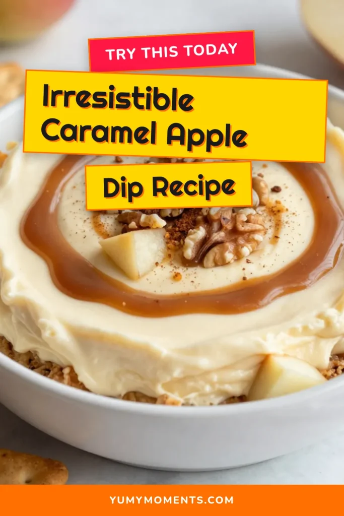 Satisfy your sweet cravings with this easy cheesecake dip recipe featuring caramel apple cheesecake dip. This no-bake cheesecake dip combines creamy textures with fresh apples and caramel, making it the ideal dessert dip with apples for any occasion. Perfect for gatherings, just serve with graham crackers or pretzel sticks. Try it today and elevate your dessert game! Save this delicious recipe! #CaramelAppleCheesecakeDip #DessertDip #EasyCheesecakeDip #NoBakeDessert