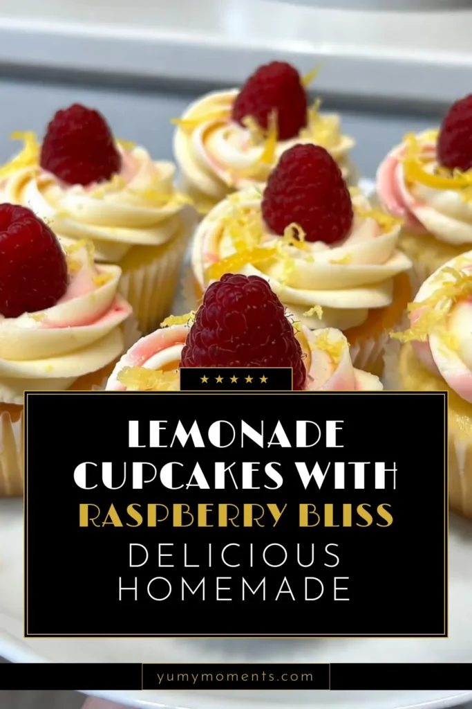 Looking for a delightful treat this summer? Try these Raspberry Lemonade Cupcakes! This easy summer cupcake recipe combines the bright flavors of lemon with fresh raspberries, creating a perfect citrus cupcake with frosting. Indulge in this fresh raspberry dessert that&rsquo;s sure to impress. Perfect for gatherings or a sweet snack! Save the recipe now! #RaspberryLemonadeCupcakes #LemonCupcakeRecipe #FreshRaspberryDessert #CitrusCupcakesWithFrosting
