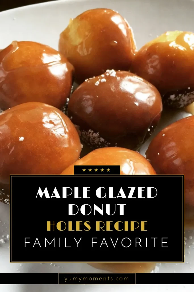 Indulge in these irresistible maple glazed donut holes! This easy donut holes recipe is perfect for dessert lovers craving something sweet. Made fresh at home, these fried donut holes with glaze are drizzled with a rich maple syrup icing that elevates every bite. Discover how simple it is to whip up homemade donut holes that everyone will love! Save this maple glazed donut holes recipe for your next baking adventure! #DonutHoles #DessertRecipes #MapleSyrup #EasyRecipes