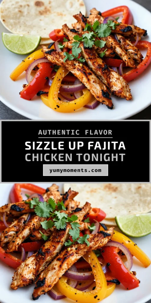 Discover the joy of making sizzling sheet pan fajitas with this easy chicken fajita recipe! Perfect for a healthy fajitas night, this one pan chicken dinner combines tender chicken with vibrant peppers and zesty spices. Just 40 minutes to a flavorful feast that the whole family will love. Try this simple sheet pan dinner tonight! Save for later or share with friends. #SheetPanFajitas #EasyDinner #HealthyFajitas #ChickenFajitaRecipe