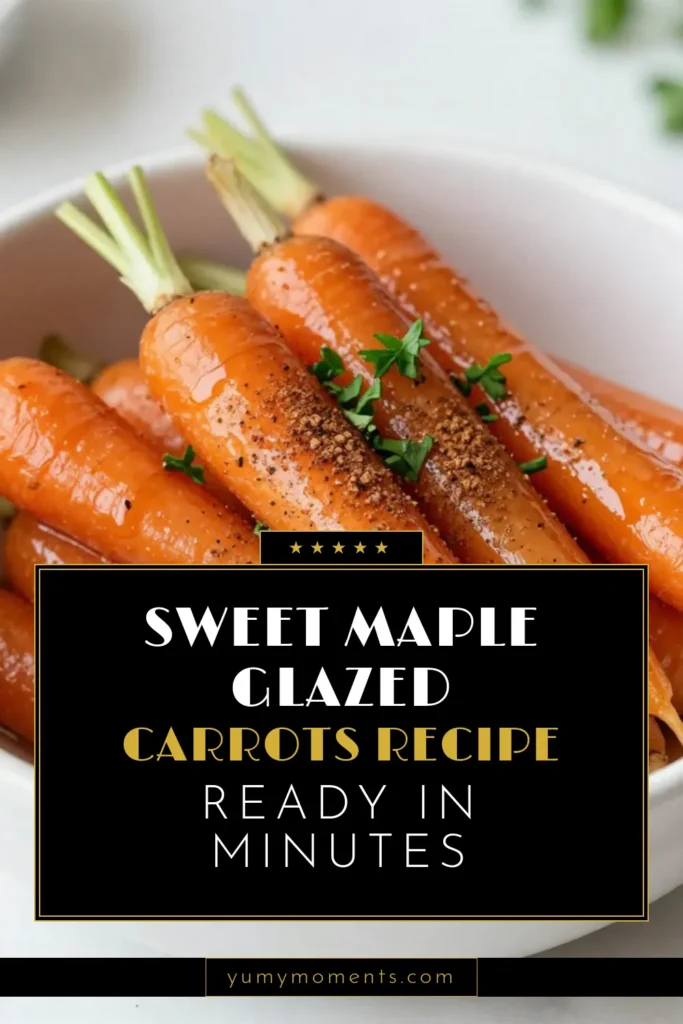 Elevate your meals with these delicious maple glazed carrots! This easy carrot recipe features buttery maple carrots, perfectly roasted with maple syrup for a sweet twist. Ideal for family dinners or holiday side dishes with carrots, this dish is sure to impress. Quick to prepare and bursting with flavor, it&rsquo;s a must-try. Save this recipe and bring joy to your table! #MapleGlazedCarrots #EasyCarrotRecipes #RoastedCarrots #SideDishesWithCarrots