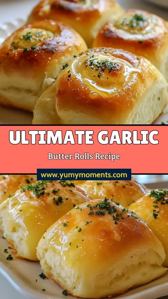 Indulge in these Fluffy Garlic Butter Rolls that are perfect for any dinner! This homemade garlic rolls recipe features soft dinner rolls with garlic, infused with buttery goodness and fresh parsley. Follow this easy yeast rolls with garlic method for a delightful side that everyone will love. Make these buttery garlic parsley rolls today and elevate your meal! Don't forget to save the recipe! #GarlicBread #HomemadeRolls #DinnerRolls #EasyRecipes