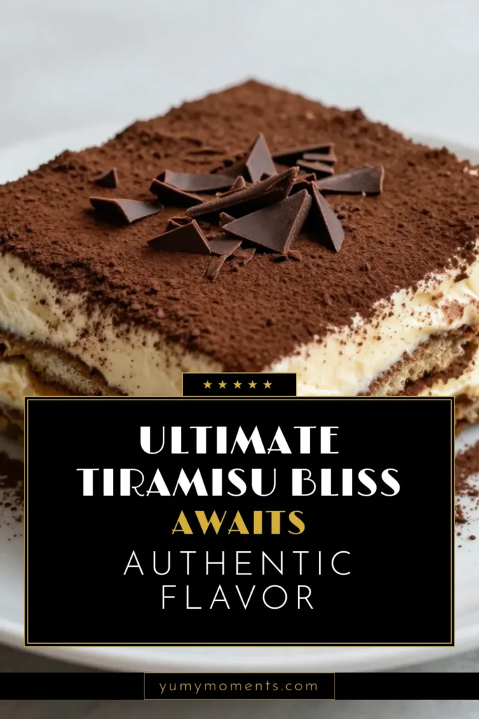 Indulge in this classic Italian tiramisu recipe that brings the caf&eacute; experience right to your kitchen! This homemade tiramisu combines rich mascarpone cheese with strong brewed coffee, creating an easy coffee dessert that's perfect for any occasion. Delight your guests with this chocolate dessert recipe that's sure to impress! Ready to savor the flavors? Click for the full recipe and make your own dreamy tiramisu! #TiramisuRecipe #HomemadeDesserts #ChocolateDessert #EasyRecipes